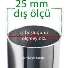 Aska Sandalye Profil Ayak Pabucu Ayak Tapa Takozu Dış 25 Mm (20 Adet)