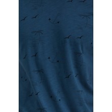 Arnetta Bisiklet Yaka Indigo Erkek Bermuda Takım