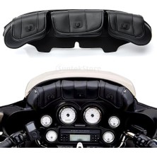 Sharplace Motosiklet Ön Cam Çanta Eyer 3 Pouch Cebi 96-13 Harley Touring