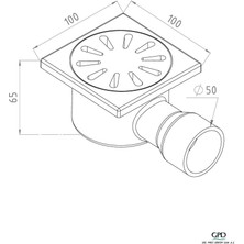 Gpd Komple Metal Paslanmaz Yer Süzgeci YSZ08