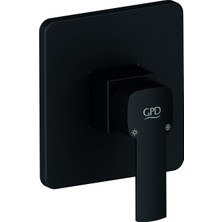Gpd Ankastre Duş Bataryası Pedra Siyah MAD160-S
