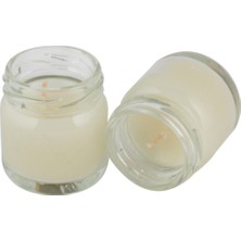 Be Beauty Horizon Mum 4'lü Krem Renk Vanilya Kokulu Kavanoz Mum