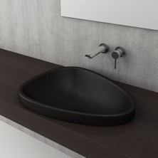 Bocchi Etna Tezgah Üstü Lavabo  58 cm Mat Siyah 1112-004-0125