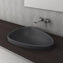 Bocchı Etna Tezgah Üstü Lavabo  58 cm - Mat Antrasit