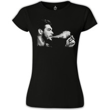 Lord T-Shirt LordT-Shirt T-Shirt Che Guevara 3 Siyah Bayan Tshirt