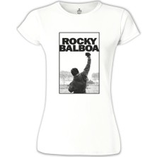 Lord T-Shirt LordT-Shirt Rocky Balboa - Win Beyaz Bayan Tshirt
