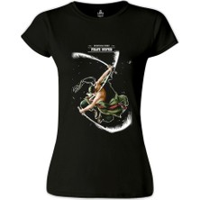 Lord T-Shirt LordT-Shirt One Piece - Rononoa Hunter Siyah Bayan Tshirt