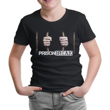 Lord T-Shirt LordT-Shirt Prison Break - Behind The Bars Siyah Çocuk Tshirt