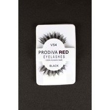 Prodiva Red V54 Eyelashes 12'li Bütün Takma Kirpik