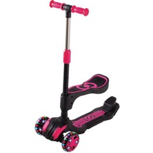 Furkan Toys Cool Wheels LED Işıklı Oturaklı Mavi Combo Scooter