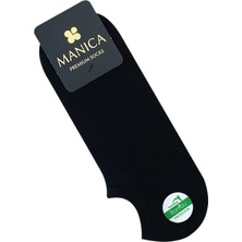 MANICA Erkek Bambu Sneaker Çorap - Siyah