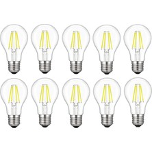 Heka  10'lu LED Ampul 6W 6500K E27 ( Beyaz ) ( A60 )