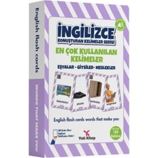 Yeti Kitap Ingilizce Kelime Kartları Eşyalar-Giysiler-Meslekler (Ciltli)