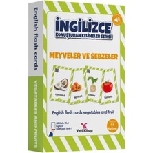 Yeti Kitap Ingilzce Kelime Kartları Meyveler ve Sebzeler (Ciltli)