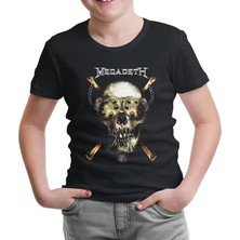 Lord T-Shirt LordT-Shirt Megadeth - Vic 3 Siyah Çocuk Tshirt