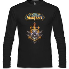 Lord T-Shirt LordT-Shirt World Of Warcraft - Logo Siyah Erkek Sweatshirt