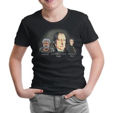 Lord T-Shirt LordT-Shirt Hegel Aristo Kant Siyah Çocuk Tshirt