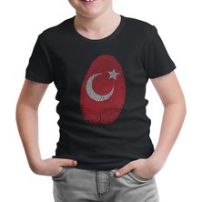 Lord T-Shirt LordT-Shirt Dna'mizda Var - Ay Yildiz Siyah Çocuk Tshirt