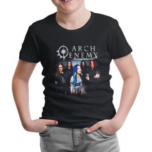 Lord T-Shirt LordT-Shirt Arch Enemy - Group Siyah Çocuk Tshirt