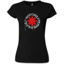 Lord T-Shirt LordT-Shirt Red Hot Chili Peppers - Logo Siyah Bayan Tshirt