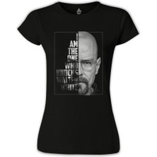 Lord T-Shirt LordT-Shirt Breaking Bad - Who Knocks Walter White Siyah Bayan Tshirt