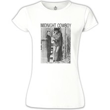 Lord T-Shirt LordT-Shirt Midnight Cowboy Beyaz Bayan Tshirt