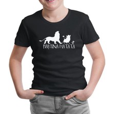 Lord T-Shirt LordT-Shirt Hakuna Matata - Dont Siyah Çocuk Tshirt