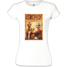 Lord T-Shirt LordT-Shirt One Piece - Smile Beyaz Bayan Tshirt