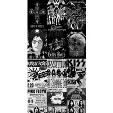 Ororabutik Rock Indıe Grunge Gothıc Poster Duvar Kağıdı Seti