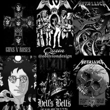 Ororabutik Rock Indıe Grunge Gothıc Poster Duvar Kağıdı Seti