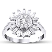 Mas Diamond Valentines 0,54 Ct Baget Yüzük