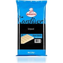 Ovalette Konfiseri Eko Fildişi Beyaz Çikolata 2.5kg