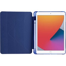 Kılıfist Apple iPad 9.7 2017 Kılıf Tri Folding Smart With Pen Standlı Kalem Bölmeli Kapaklı Kılıf