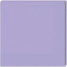 Süsle Bebek ve Parti Makaron Peçete, 33 x 33 cm - 16 Adet - Lila