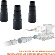 Shuai Yan Elektrikli Süpürge Güç Aleti Adaptörü, 6 Adet Vakum Hortumu Adaptörü Toz Emme Için Redüktör Hortumu Elektrikli Süpürge (Yurt Dışından)