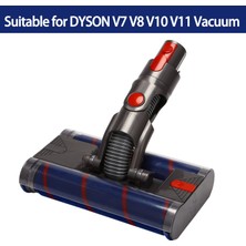 Shuai Yan Dyson V8 V7 V10 V11 Için Motorlu Çift Zemin Fırça Kafa Aracı Elektrikli Süpürge Yumuşak Süpürücü Silindir Kafa Zemin Fırçası (Yurt Dışından)