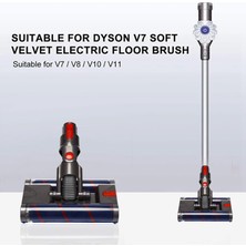 Shuai Yan Dyson V8 V7 V10 V11 Için Motorlu Çift Zemin Fırça Kafa Aracı Elektrikli Süpürge Yumuşak Süpürücü Silindir Kafa Zemin Fırçası (Yurt Dışından)