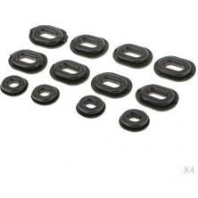 48X Yan Kapak Grommet Honda CG125 Motosikletler Için Oval Yuvarlak Yıkayıcı