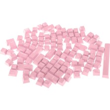 Mekanik Klavye Pembe Için 108-ANAHTAR Abs Saydam Keycaps Anahtar