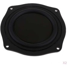 2 Adet 4 Inç Hoparlör Titreşimli Membran Pasif Woofer Diyafram Plakası