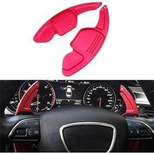 Shift Paddle Shifter Uzatma Audi A3 A4L A5 A6 A7 A8 S5 Q5 Kırmızı Için Dayanıklı