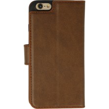 Nevarium iPhone 6 Kılıf Kapaklı Cüzdan Standlı Deri - Taba