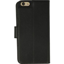 Nevarium iPhone 6 Kılıf Kapaklı Cüzdan Standlı Deri - Siyah