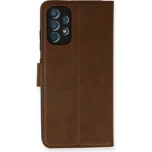 Nevarium Samsung Galaxy A52 Kılıf Kapaklı Cüzdan Standlı Deri - Taba