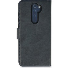 Nevarium Xiaomi Redmi Note 8 Pro Kılıf Kapaklı Cüzdan Standlı Deri - Lacivert