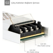 Ucuz Geldi Ultra Slim 16.5 Amper Sessiz Şerit LED Trafosu Alüminyum Kasa 12V LED Trafo Adaptör