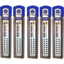 Faber-Castell Süper Fine Min 2B 0,7 mm 75 mm Kalem Uçları 5 Adet Mükemmel Yazım Deneyimi