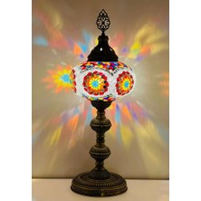 Dez Home Dezhome Masaüstü Otantik Mozaik Lamba Bohem Abajur