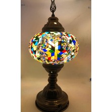 Dez Home Dezhome Masaüstü Otantik Mozaik Lamba Bohem Abajur