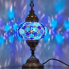 Dez Home Dezhome Masaüstü Otantik Mozaik Lamba Bohem Abajur